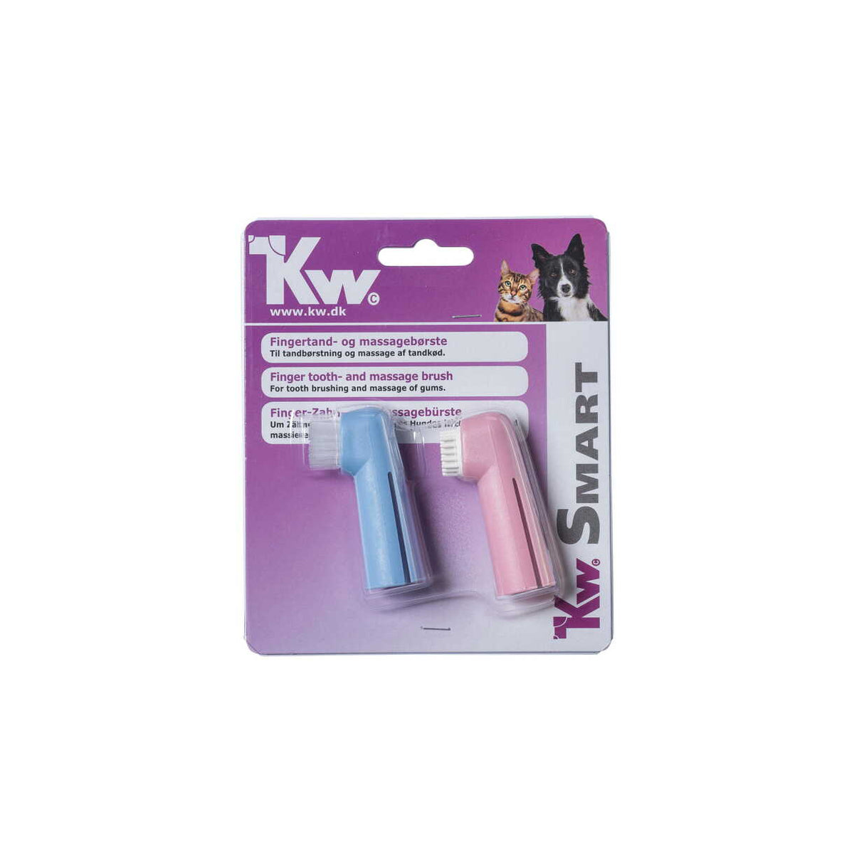 KW-Fingertanzzahnbürsten-Set für Hunde