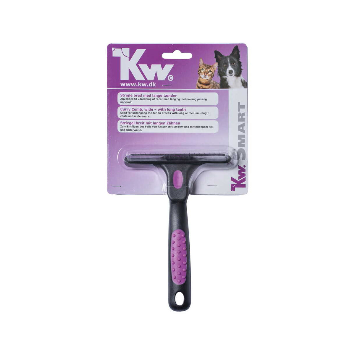 KW SMART Katzen- und Hundebürste, Breite 10 cm