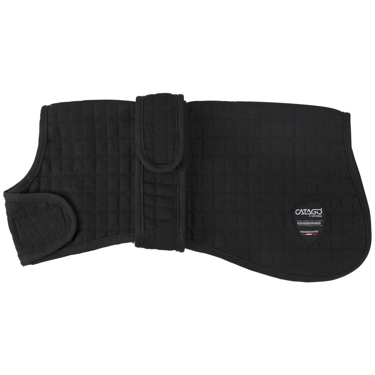CATAGO Abschwitzdecke für Hunde - Schwarz