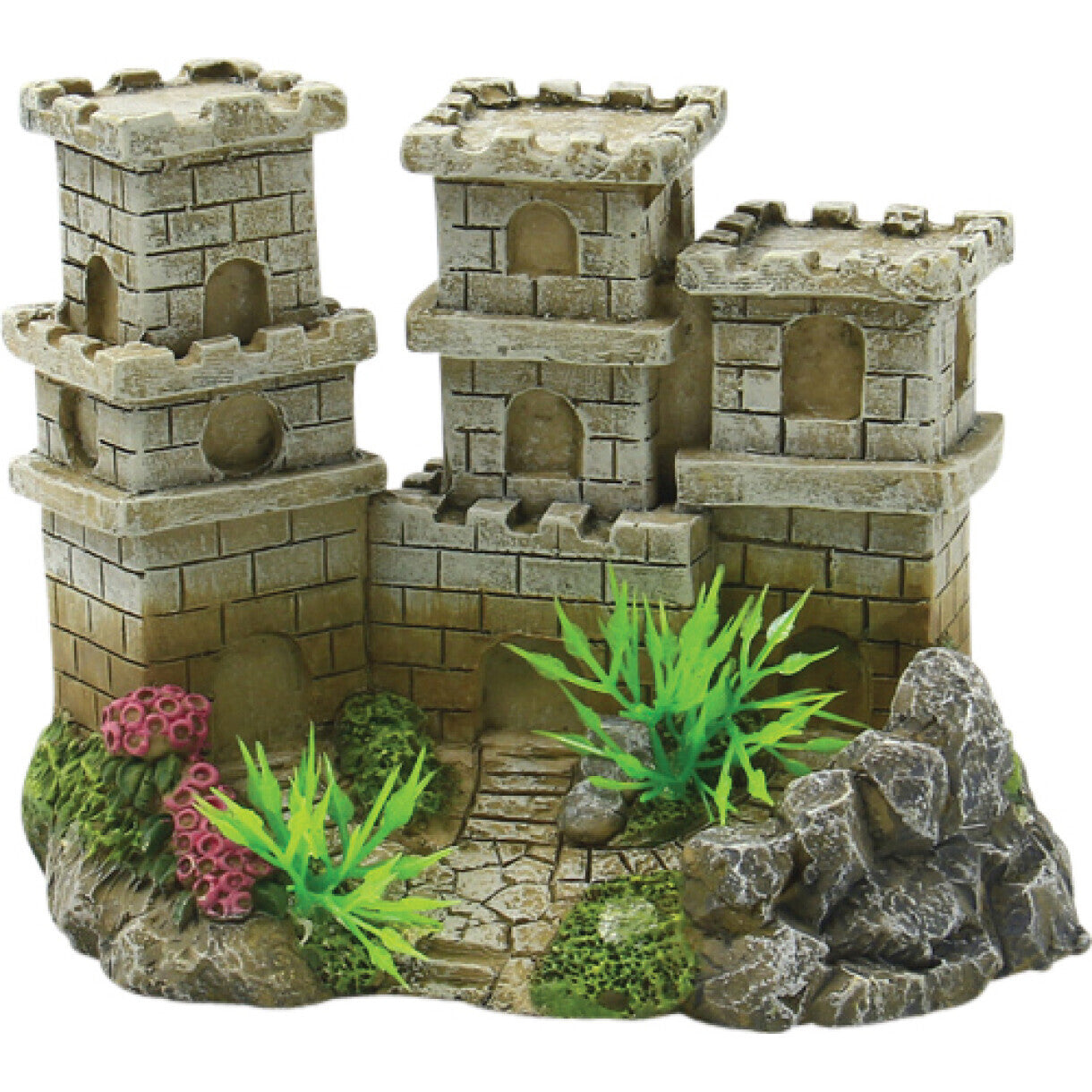 4FISH Aquarium Dekoration Borg 11 x 7,8 x 8,5 cm