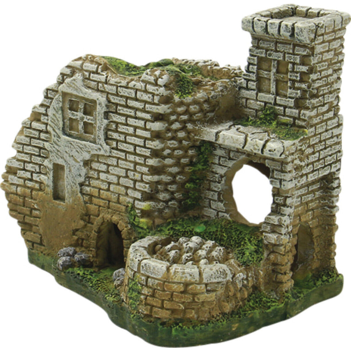 4FISH Aquarium Dekoration Borg 10,5 x 7,3 x 8,8 cm