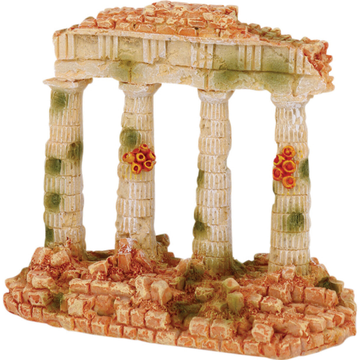 4FISH Aquarium Dekoration Römische Säulen 10 x 5,2 x 9 cm