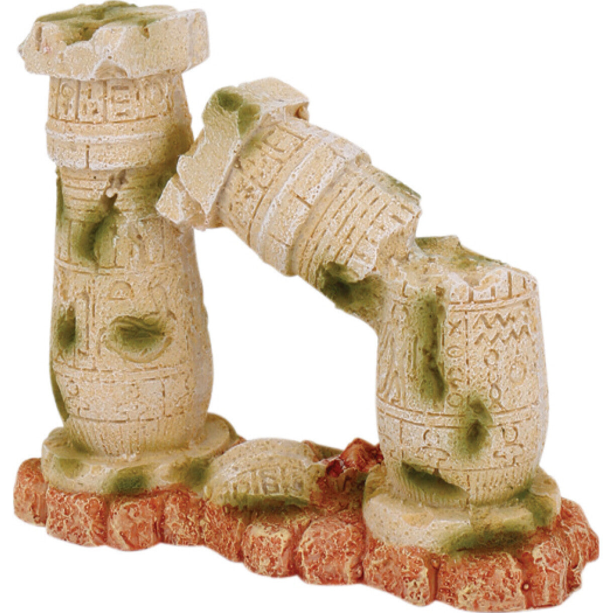 4FISH Aquarium Dekoration Römische Säulen 15 x 6 x 13 cm