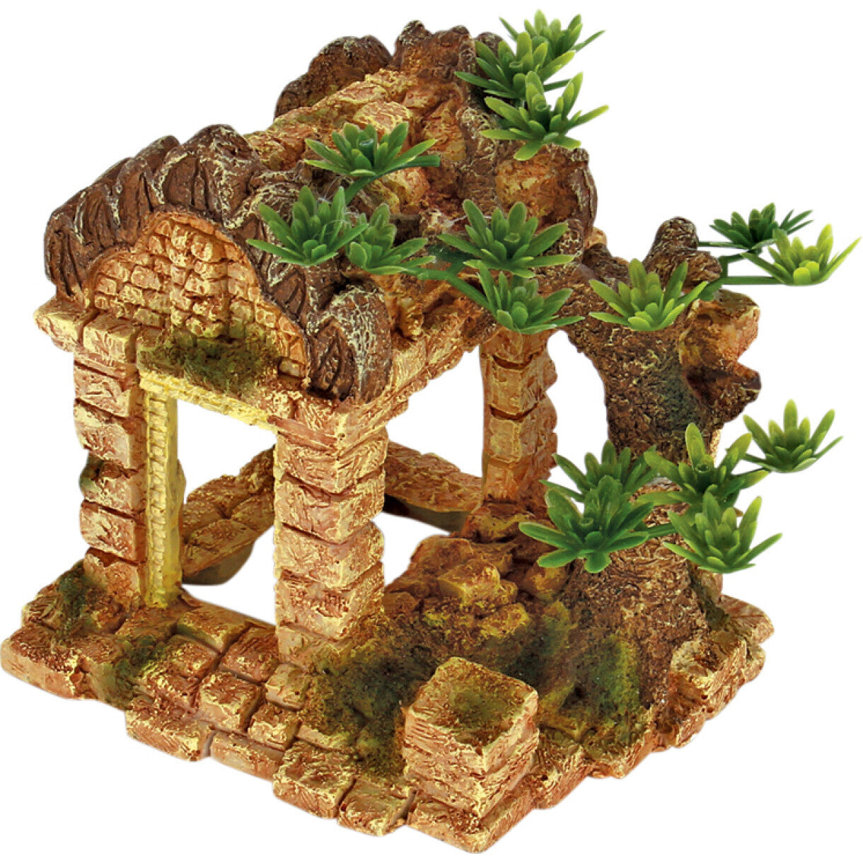 4FISH Aquarium Dekoration Römische Säulen 13,5 x 11 x 12,5 cm