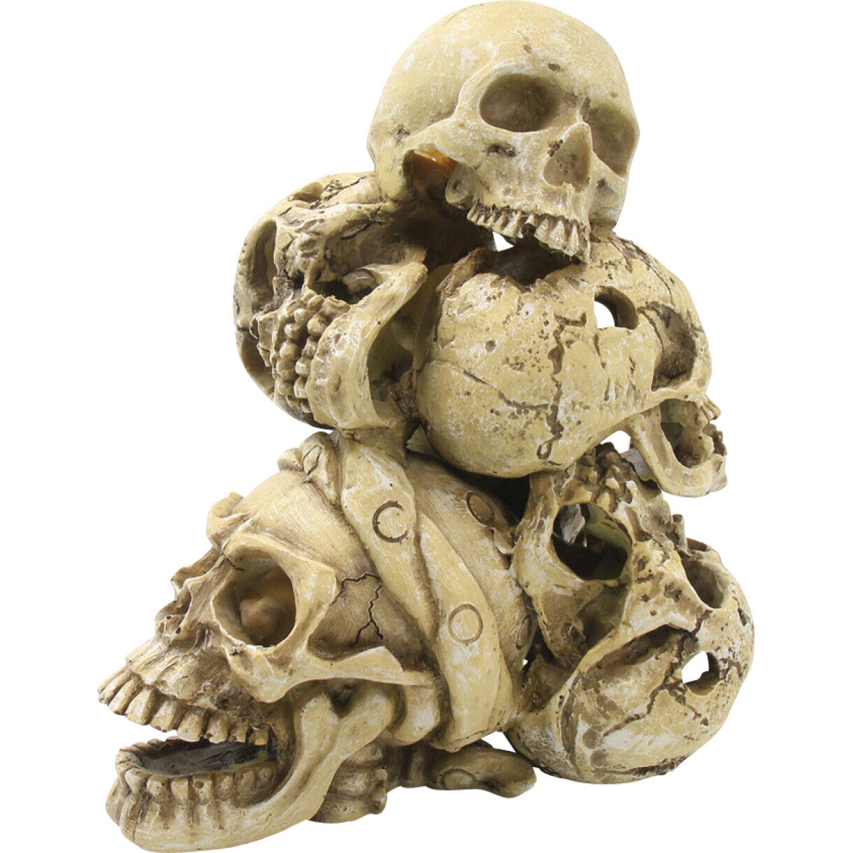 4FISH Aquarium Dekoration Totenköpfe 17,2 x 13 x 20,5 cm