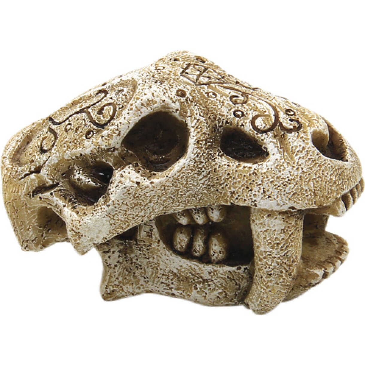 4FISH Aquarium Dekoration Totenkopf 7,5 x 4,2 x 4,2 cm