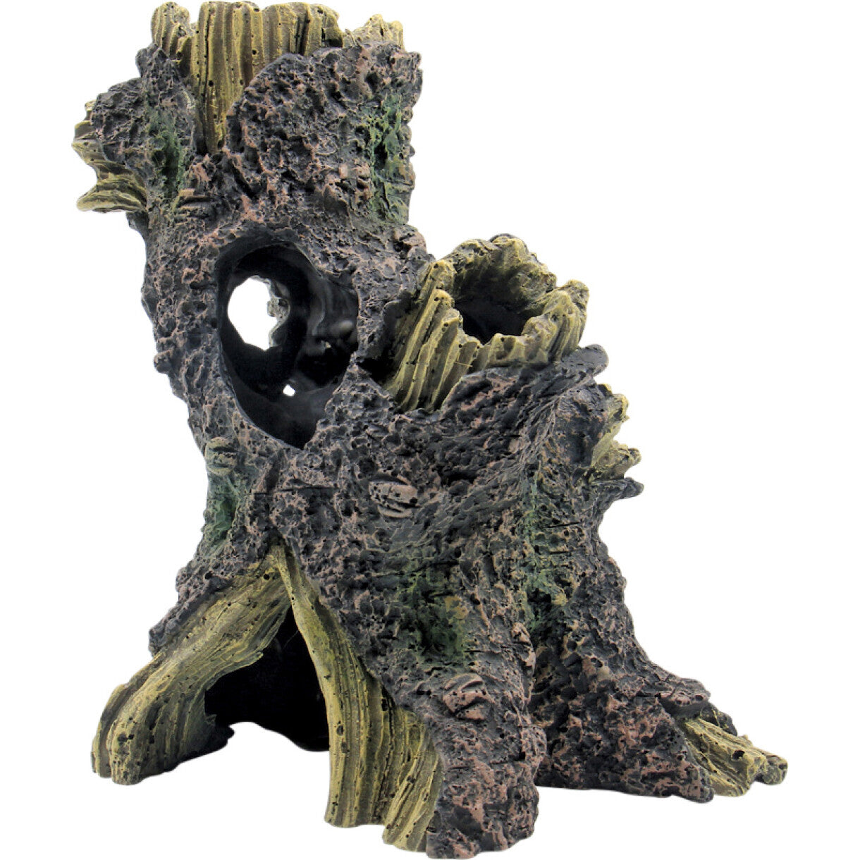 4FISH Aquarium Dekoration Holzrahmen 14,3 x 9,7 x 15 cm