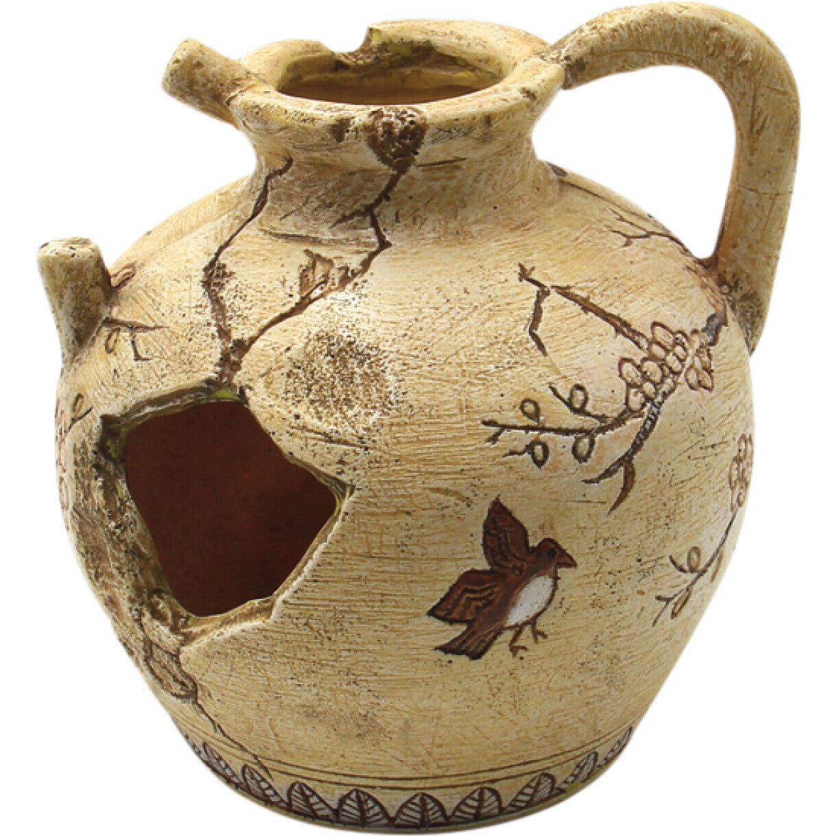 4FISH Aquarium Dekoration Jar 10,5 x 9,5 x 11 cm