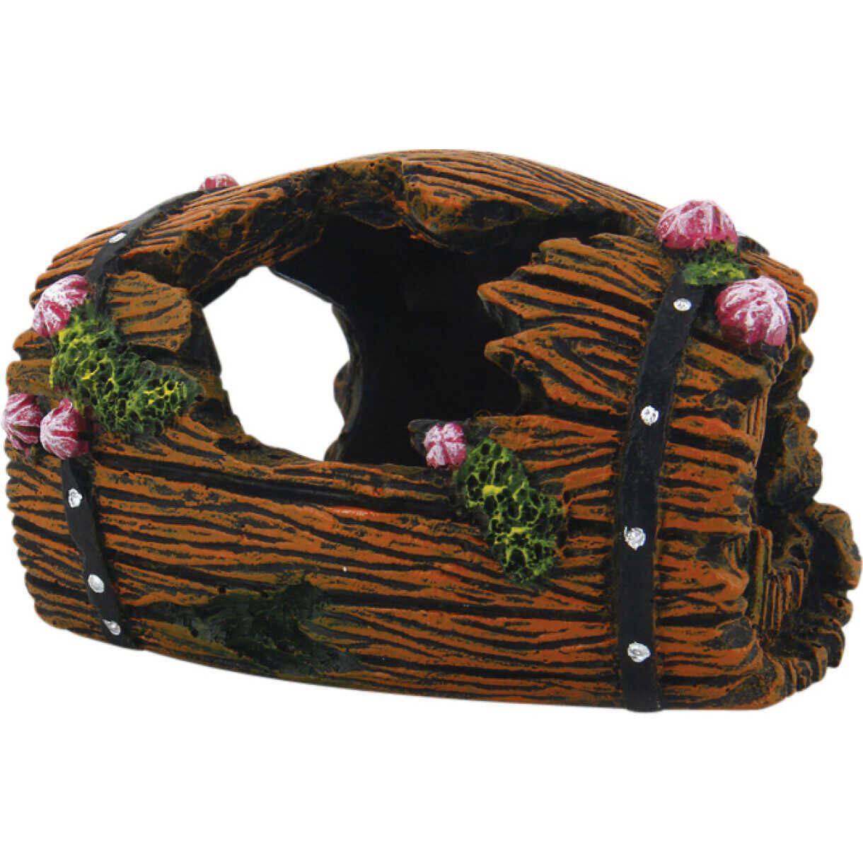 4FISH Aquarium Dekoration Barrel 9,7 x 6,3 x 6,2 cm