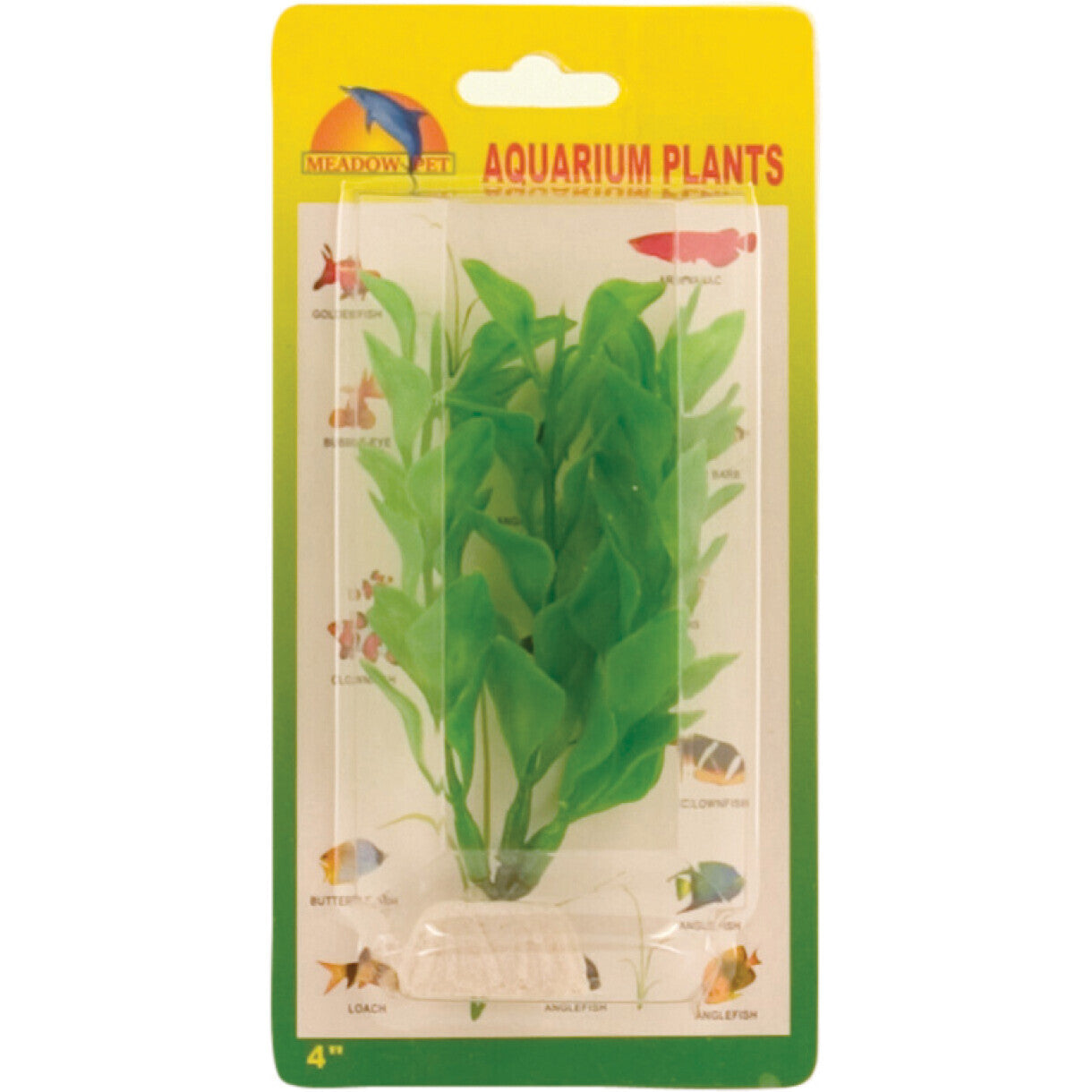 Aquarium Kunststoff Pflanze Grün Bacopa, 10 cm.