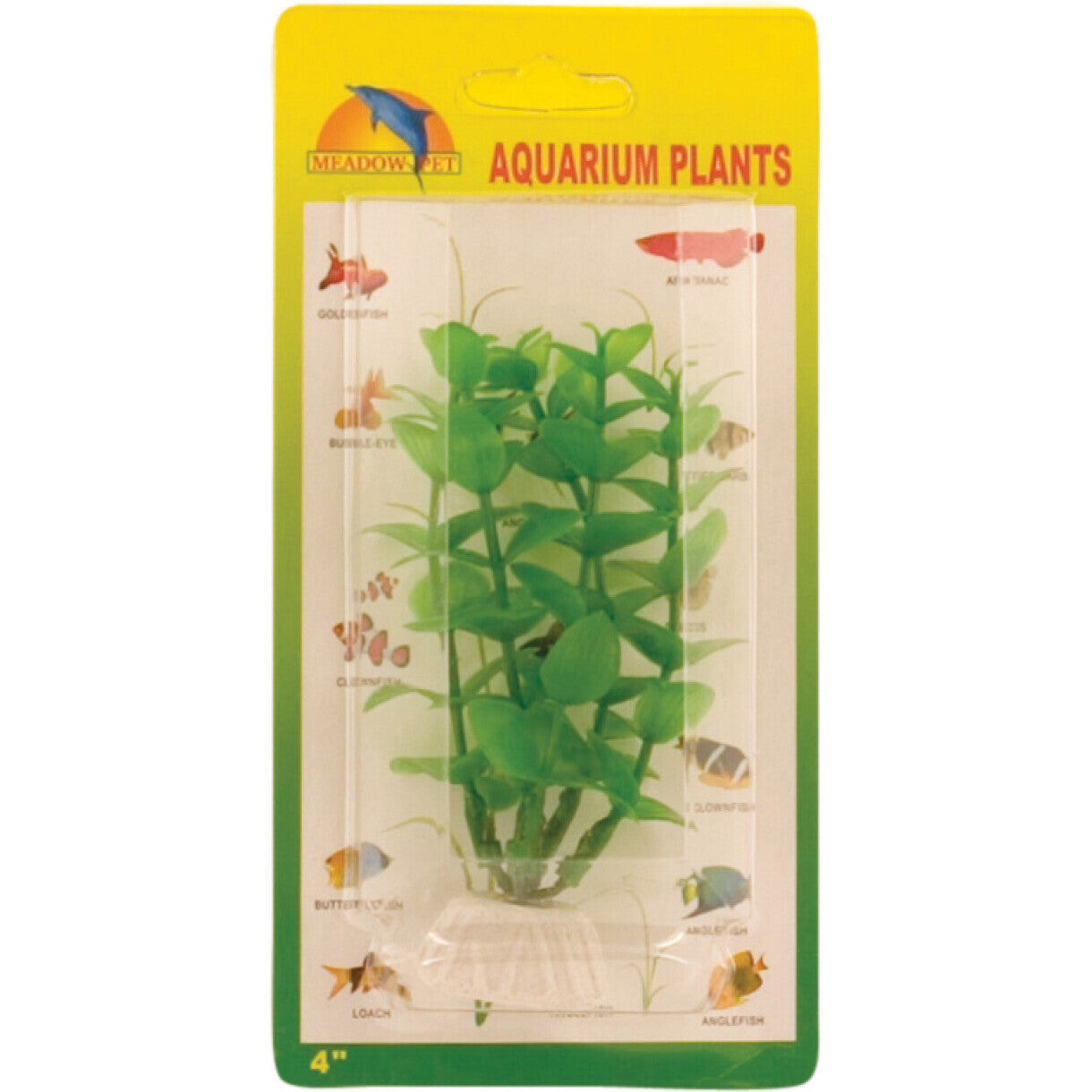 Aquarium Kunststoff Pflanze Grün Ludwigia, 10 cm.