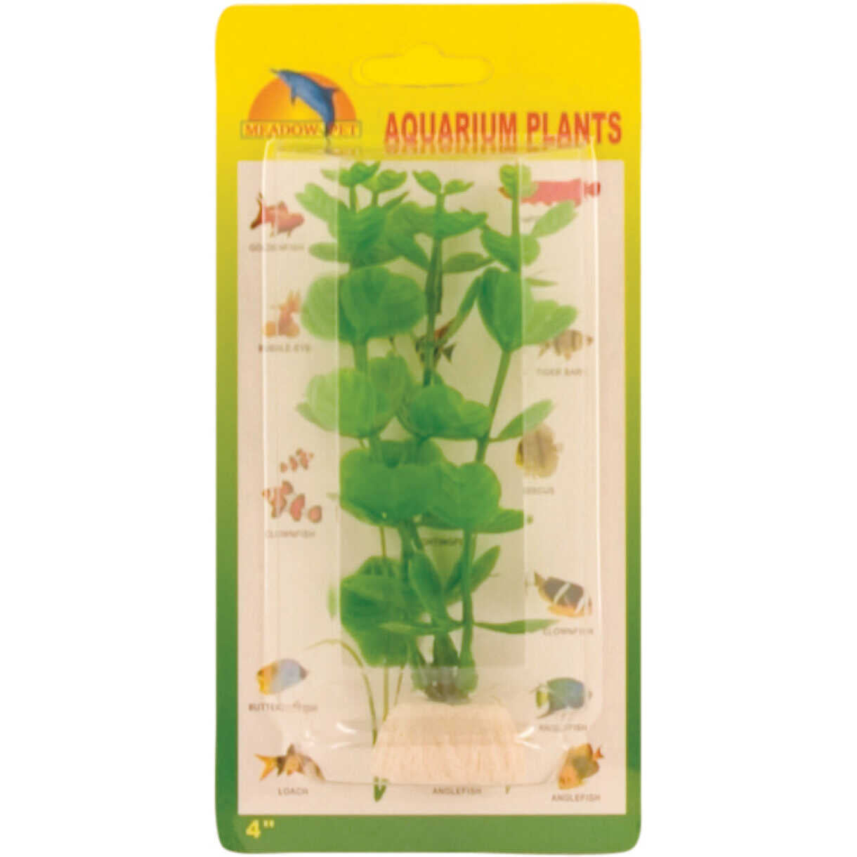 Aquarium Plastikpflanze Geldblatt 10 cm