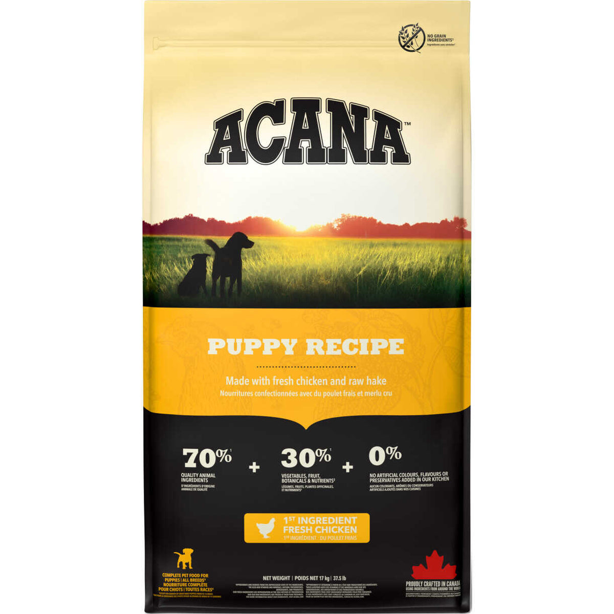 17 kg. ACANA Dog Range Puppy & Junior (Huhn und Fisch)