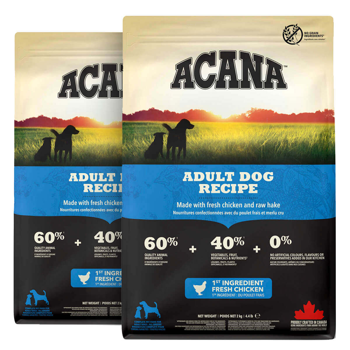 2 x 11,4 kg. Acana Adult Dog Hundefutter mit Huhn