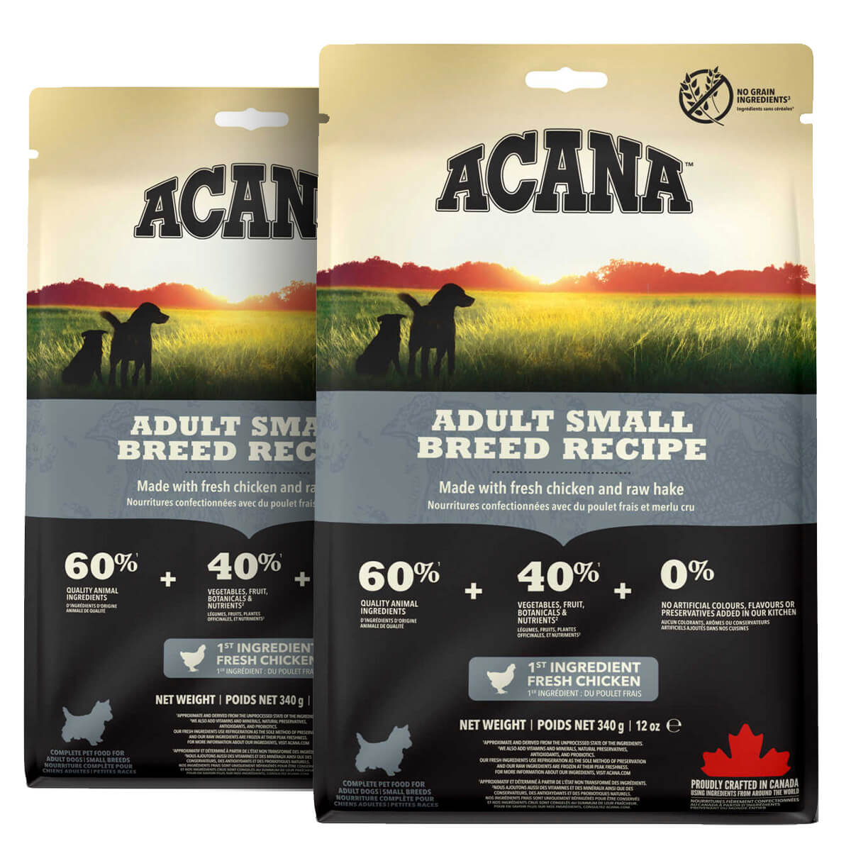 2 x 6 kg. Acana Adult Small Breed Hundefutter mit Huhn und Fisch