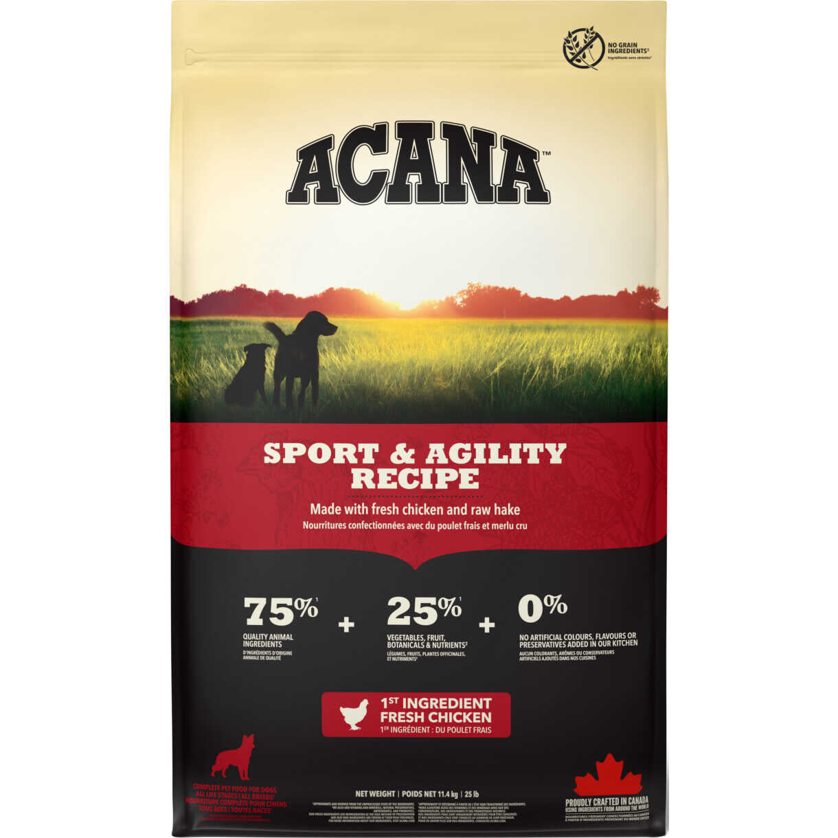 11,4 kg Acana Sport & Agility Hundefutter mit Huhn und Fisch