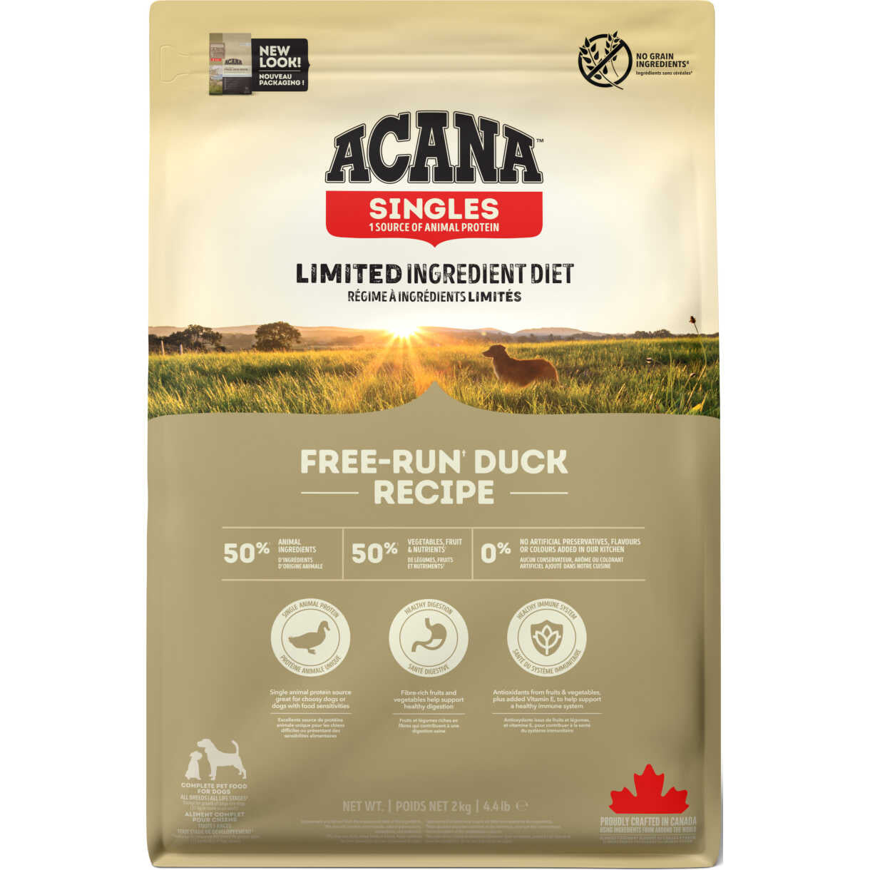 Acana Singles Free-Run Duck Hundefutter mit Ente
