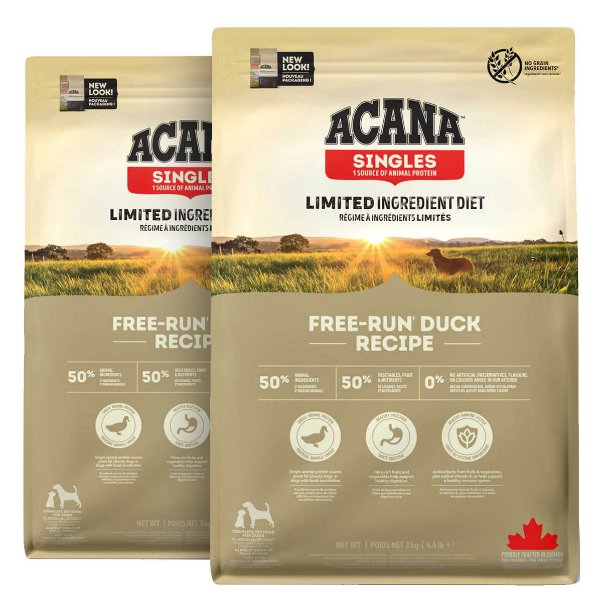 2 x 11,4 kg. Acana Singles Free-Run Duck Hundefutter mit Ente