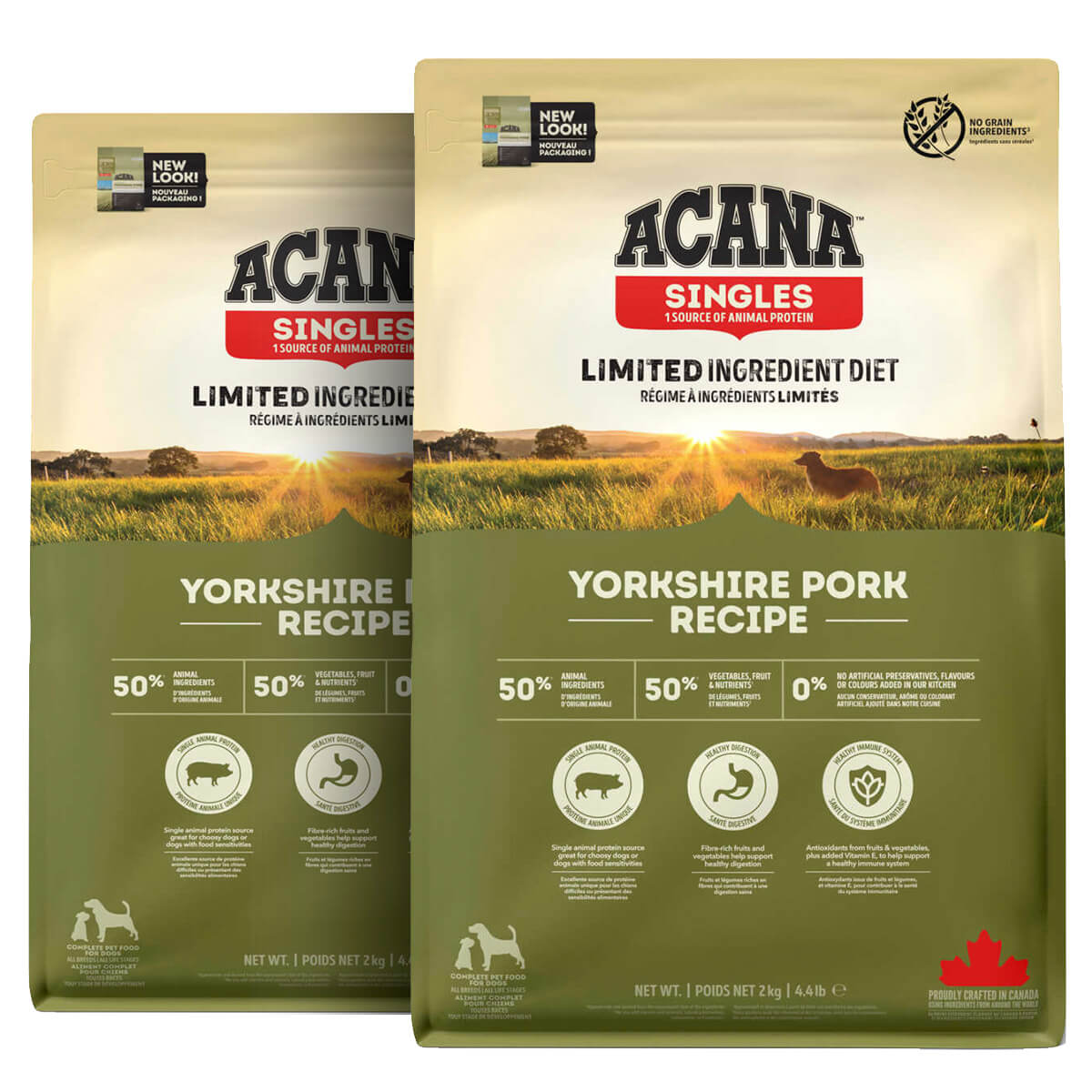 2 x 11,4 kg. Acana Singles Yorkshire Pork Hundefutter mit Schweinefleisch