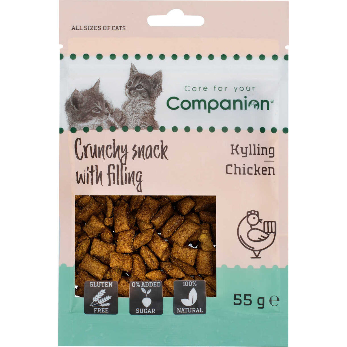 Companion Cat Crunchy Snack mit Füllung – Huhn