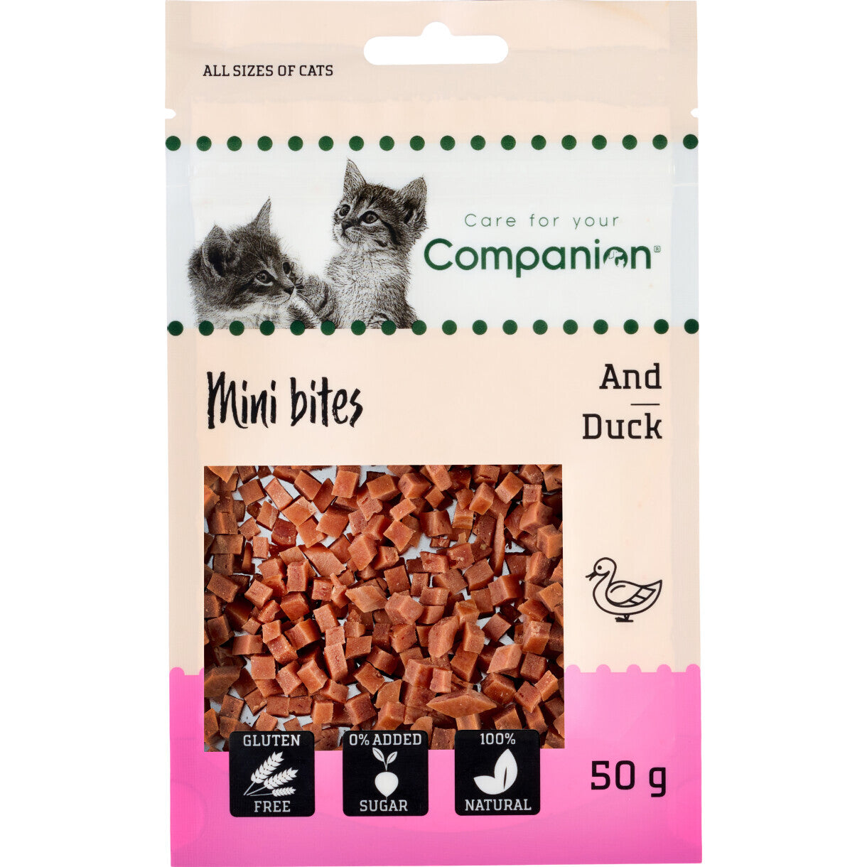 50g Companion Katzensnack mini Entenstücke - gluten- und zuckerfrei