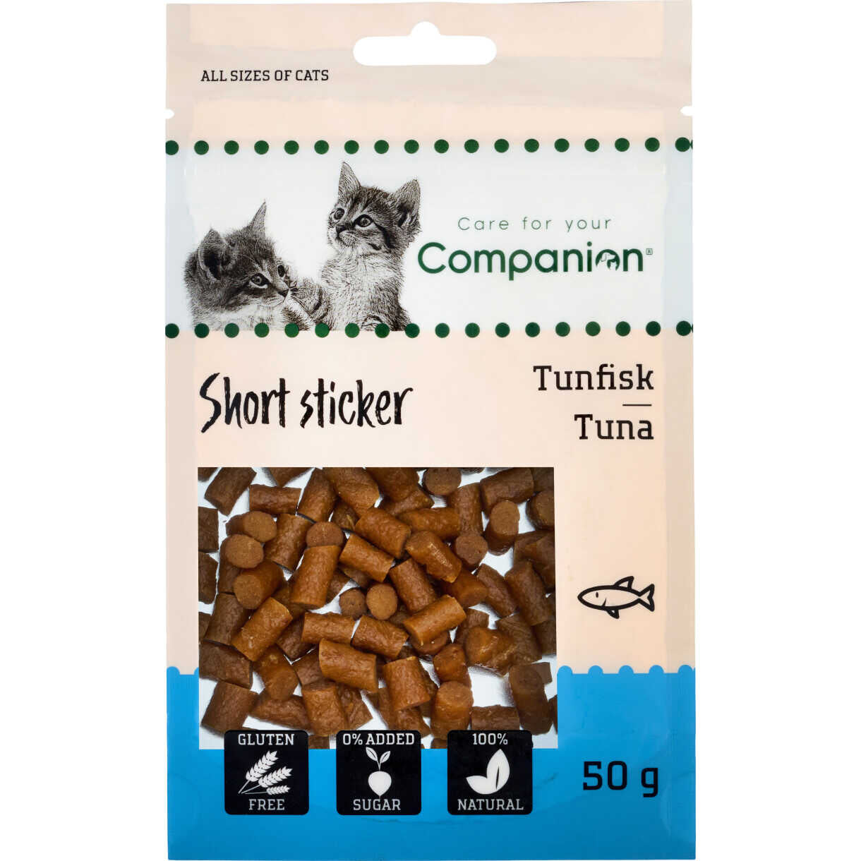 50g Companion Katzensnack mit Thunfisch - gluten- und zuckerfrei