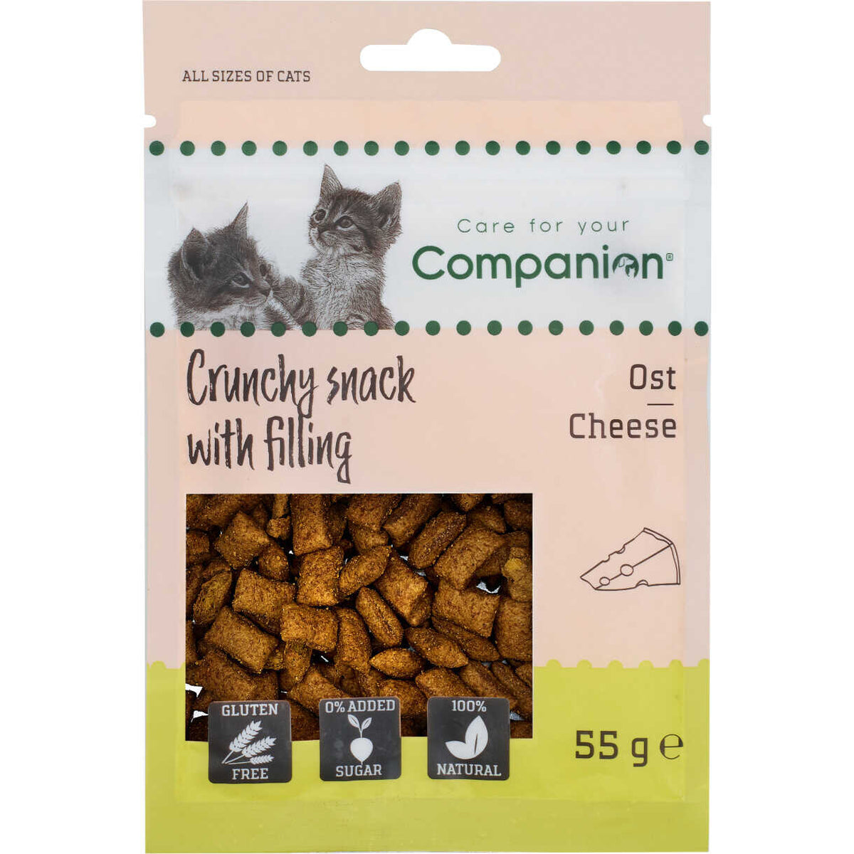 Companion Cat Knuspriger Snack mit Füllung – Käse