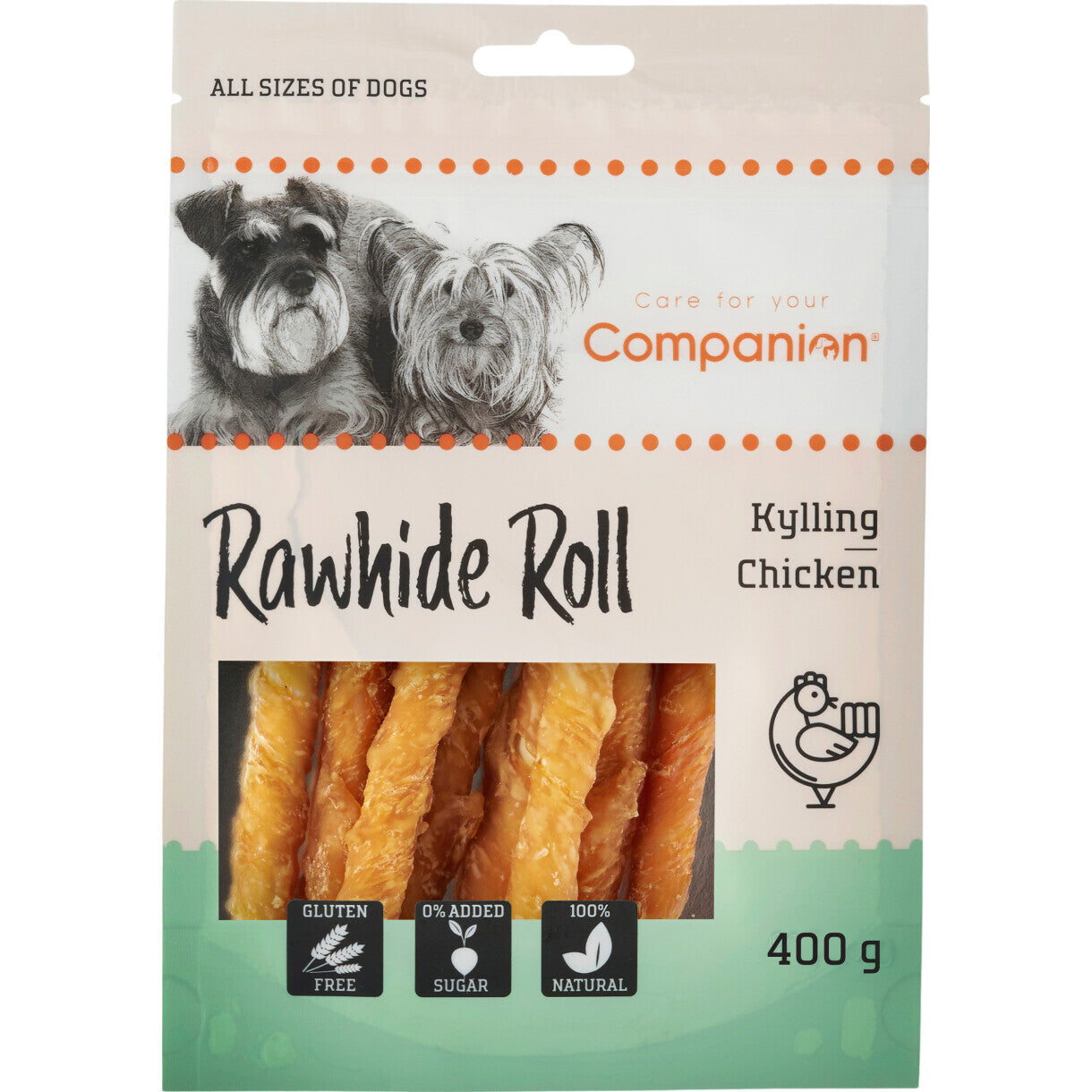 Companion Rawhide Roll (Huhn) Kauartikel für Hunde