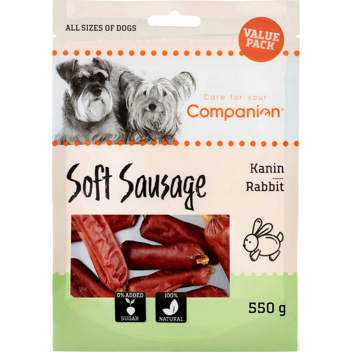 Companion Soft Sausage (Kaninchen) – Sparpackung