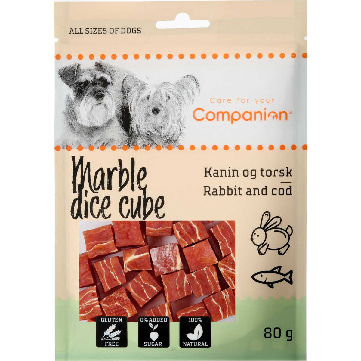 Companion Marmor-Würfel (Kaninchen und Kabeljau)