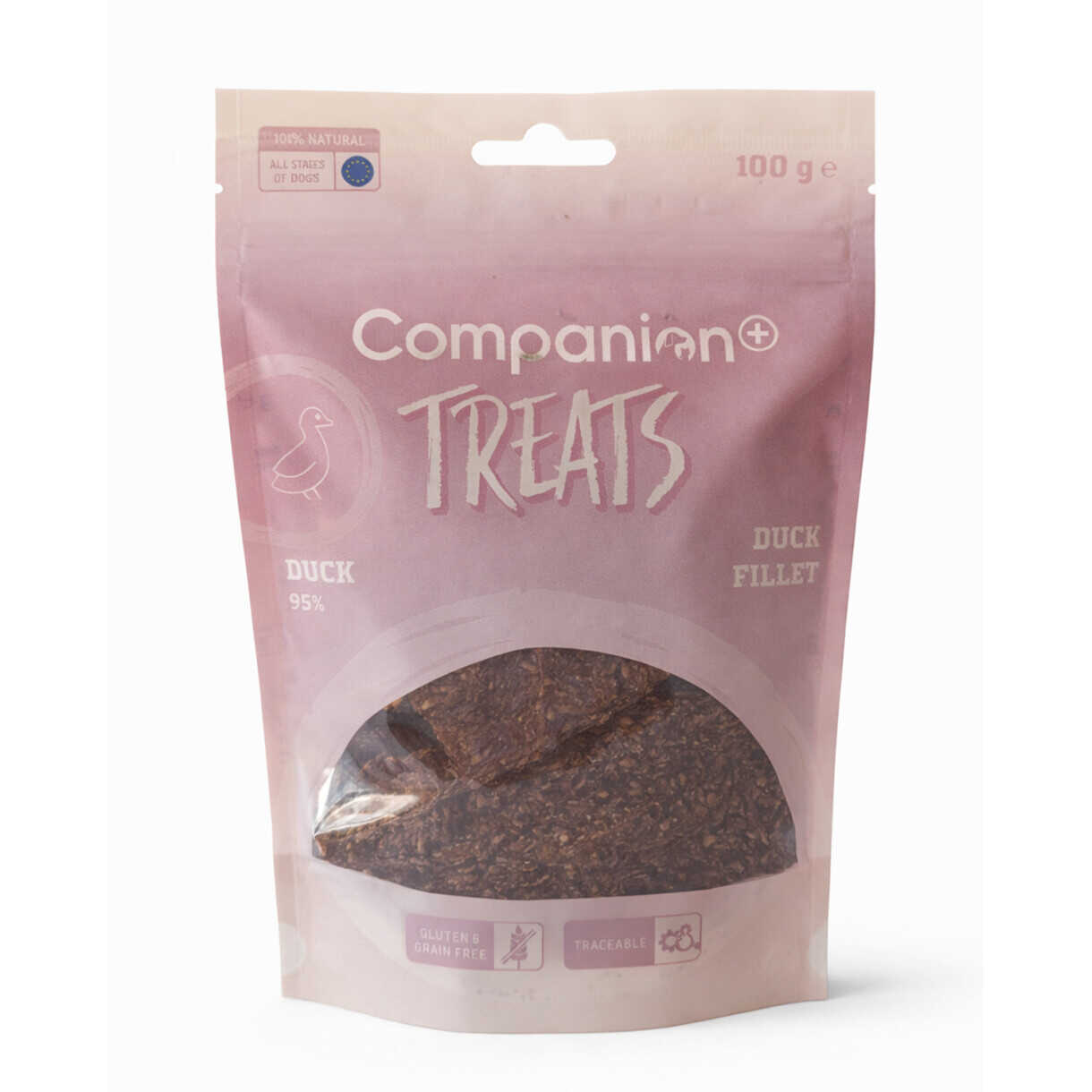 100g Companion+ Duck Fillets Hundeleckerli