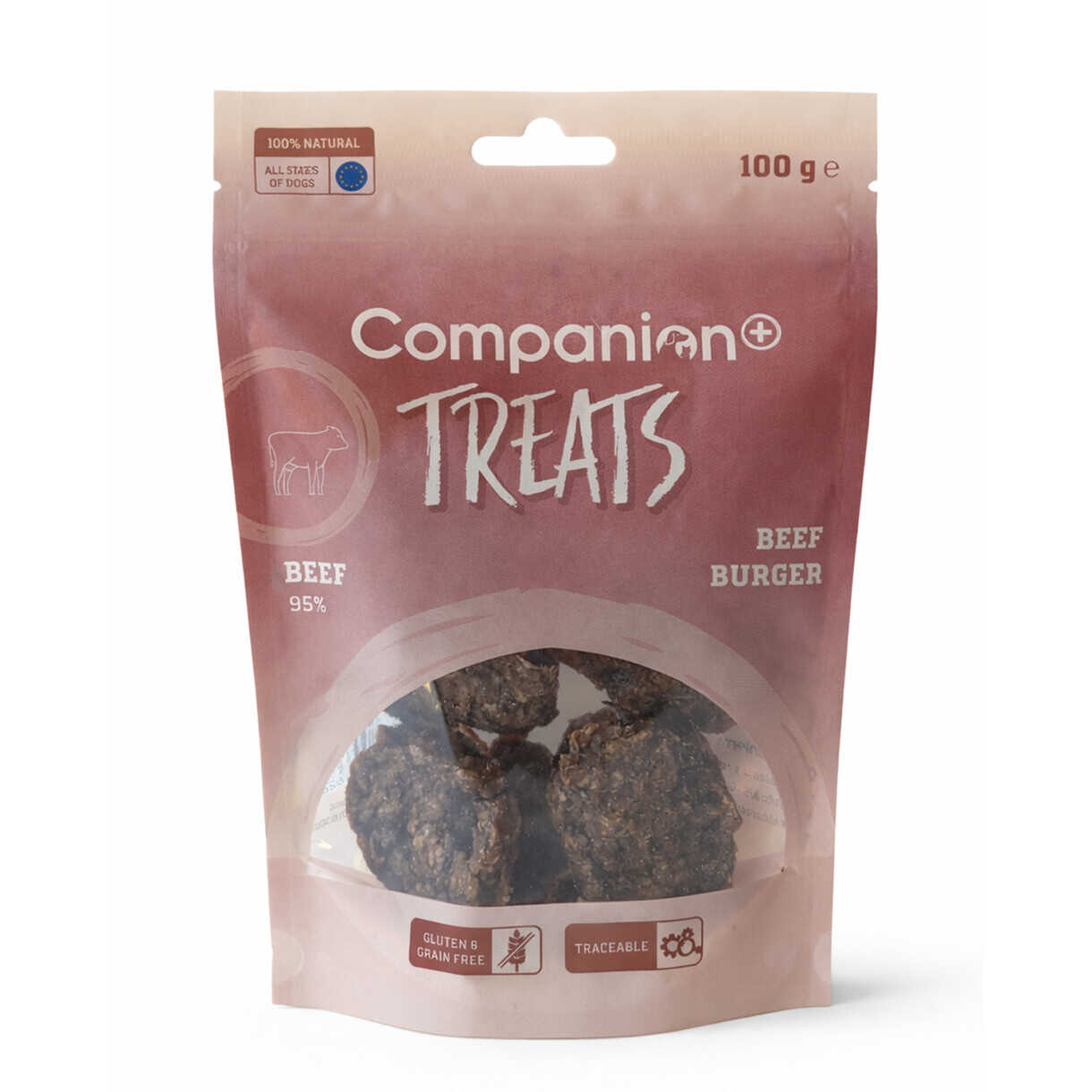 100g Companion+ Beef Burger Hundeleckerli