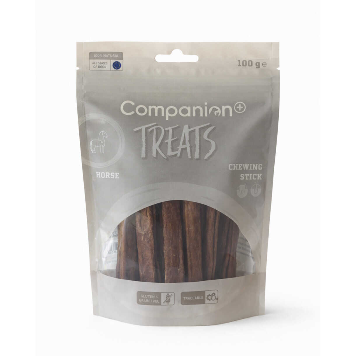100g Companio+n Vital Chews für Hunde, mit Pferdefleisch und Leinsamenöl