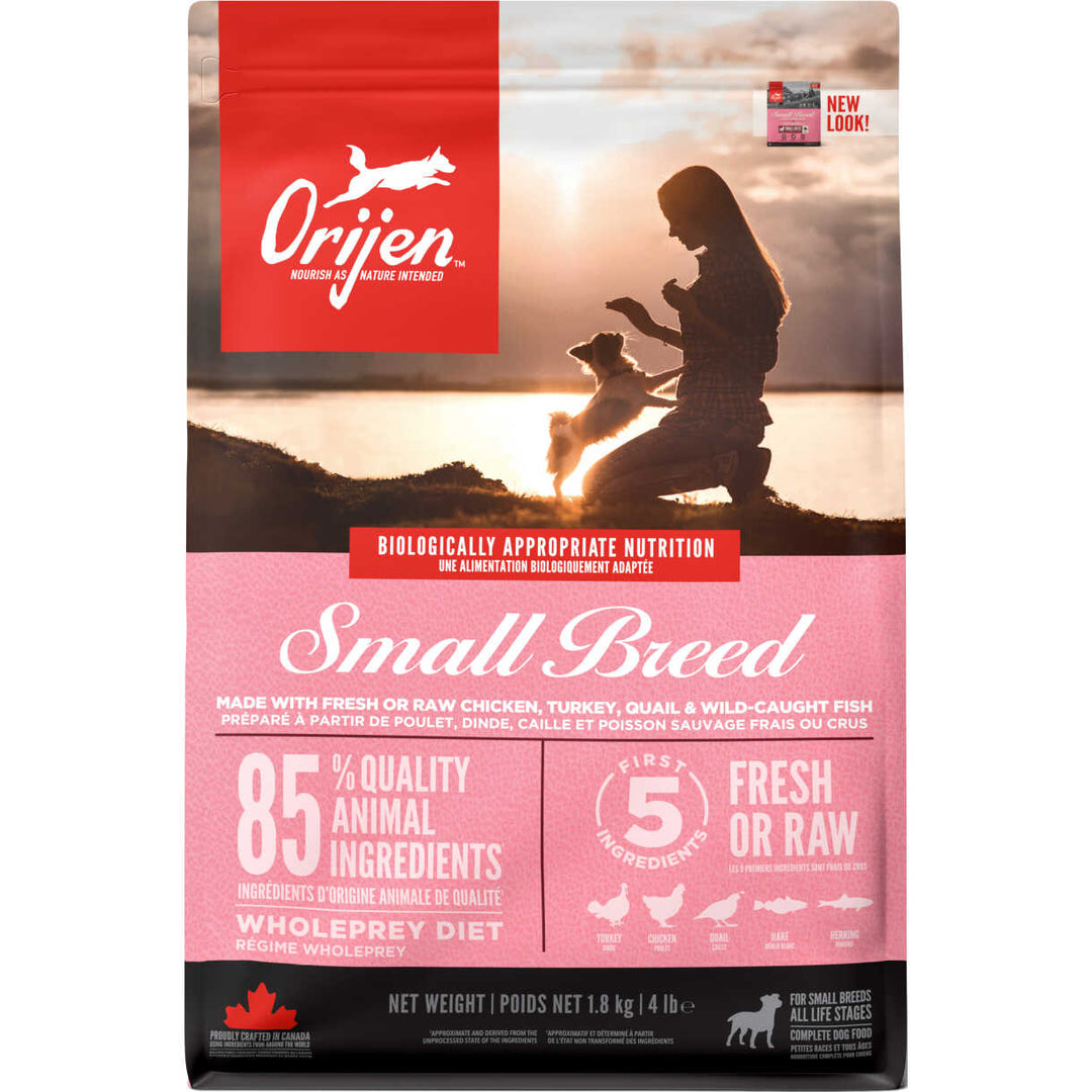 Orijen Adult Small Breed Hundefutter mit Huhn und Fisch