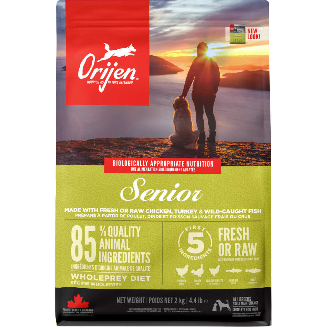 Orijen Senior Hundefutter mit Huhn, Pute und Fisch