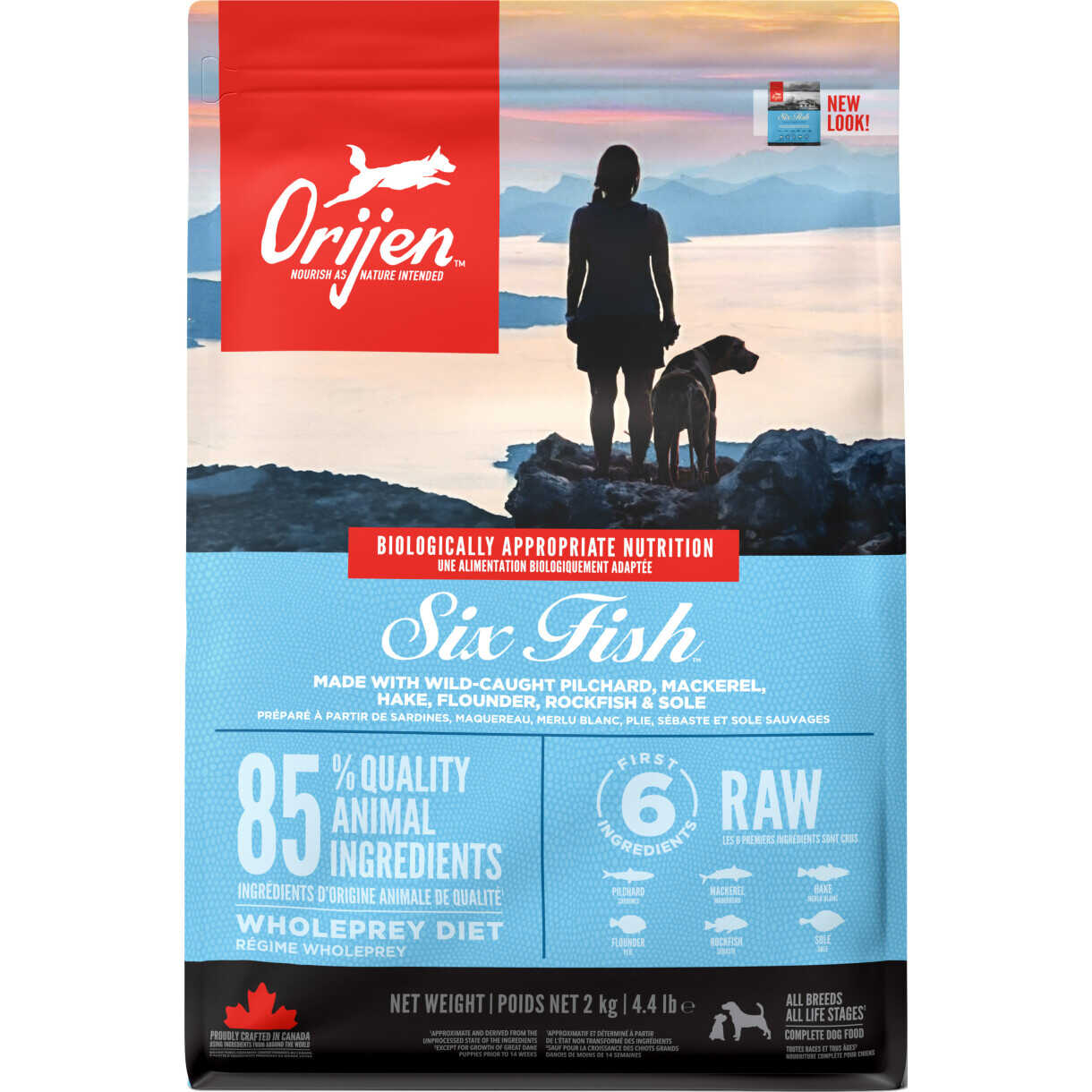 Orijen Six Fish Hundefutter mit 6 verschiedenen Fischen