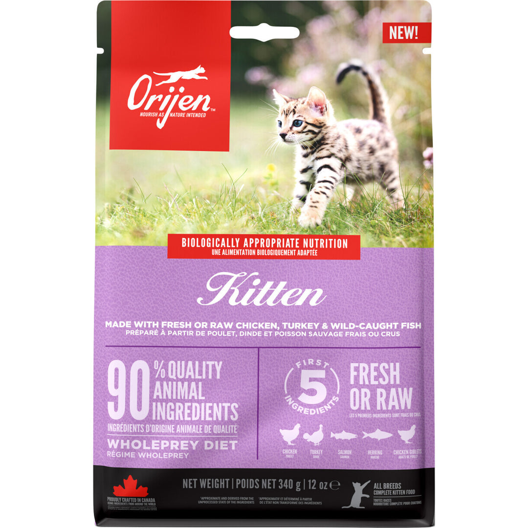 Orijen Kitten Katzenfutter mit Huhn, Pute und Fisch