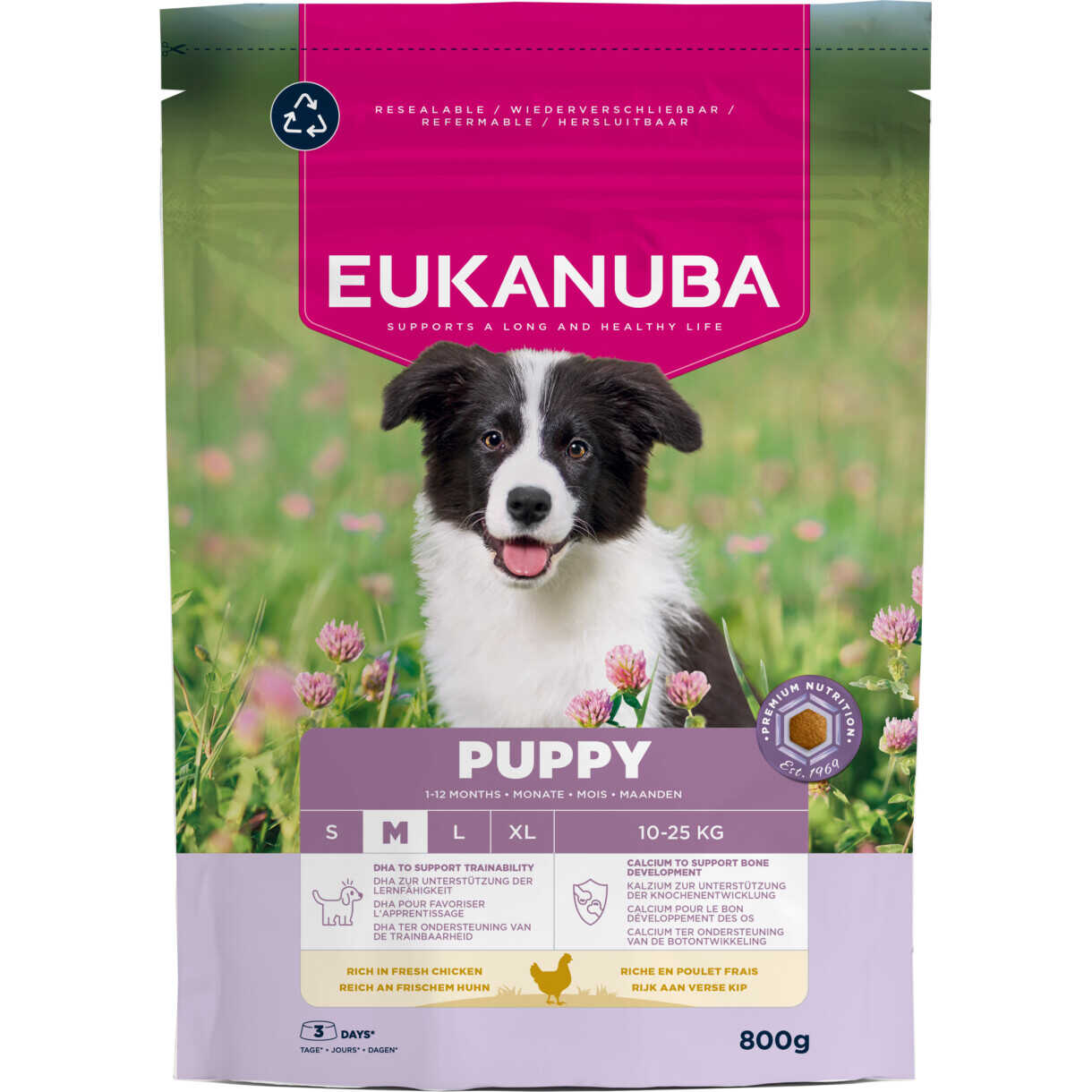 Eukanuba Puppy Welpenfutter für mittelgroße Welpen von 4 Wochen bis 12 Monaten