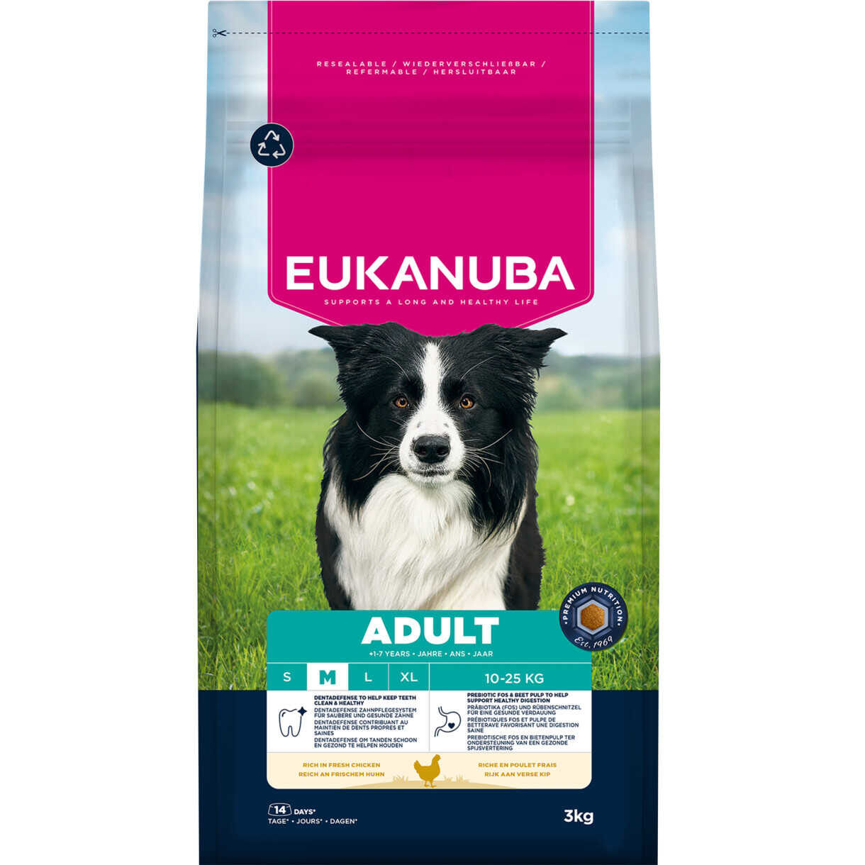 Eukanuba Hundefutter Adult Medium mit Huhn