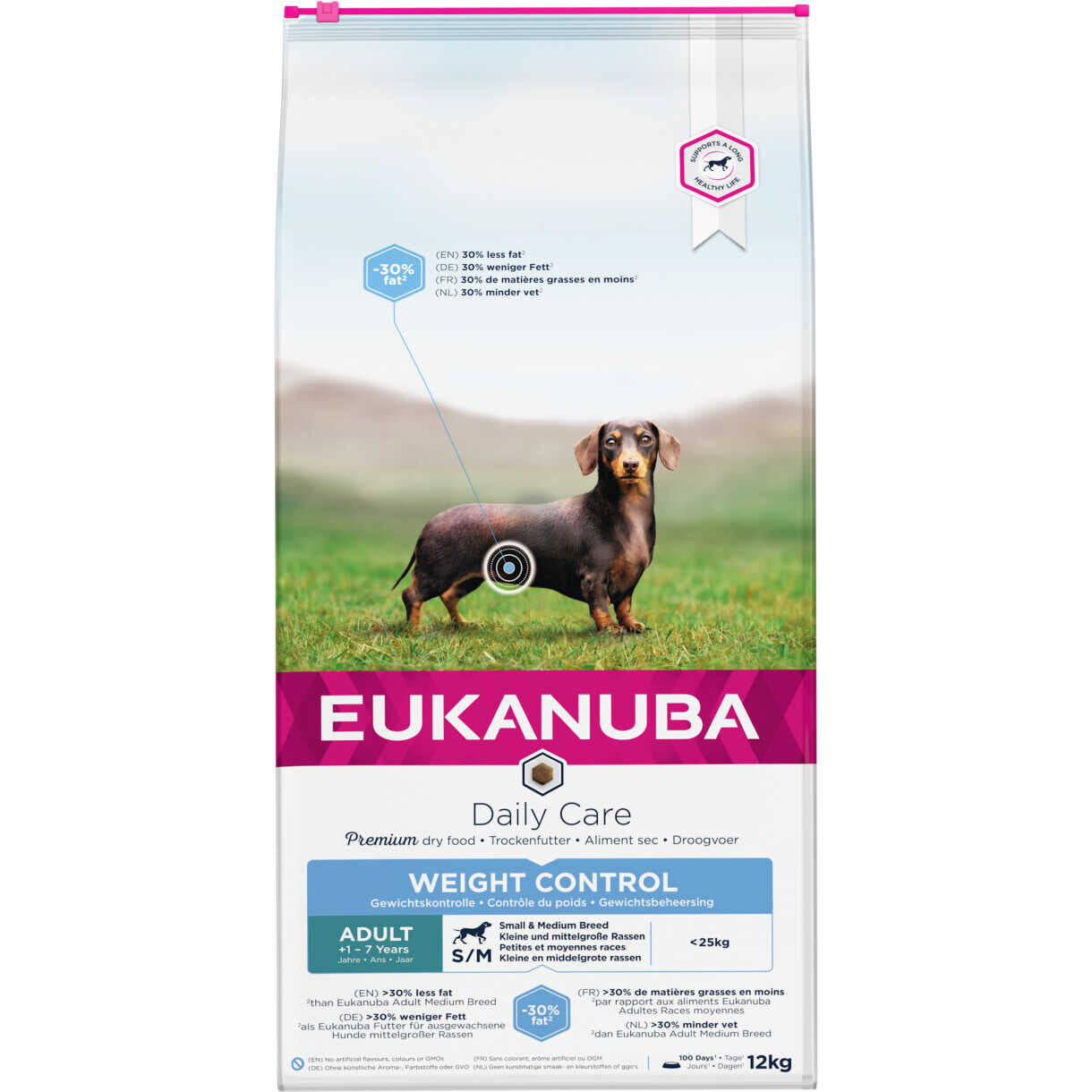 12 kg Eukanuba DailyCare Adult Kleine/Mittlere Rassen Gewichtskontrolle