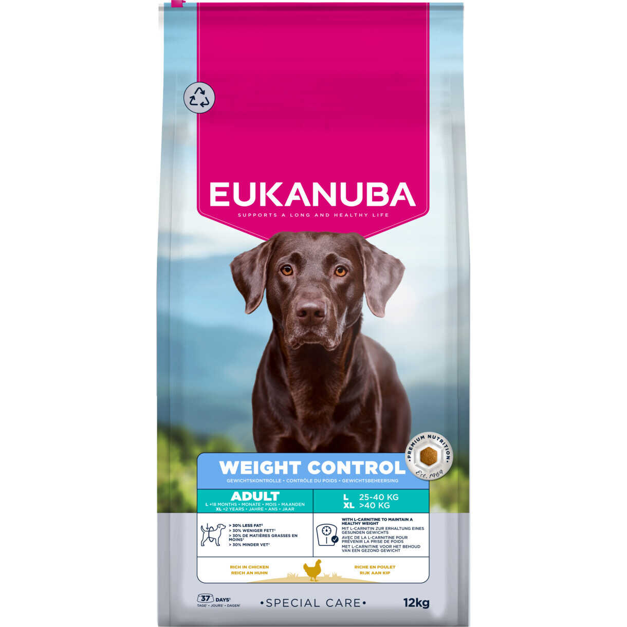 12 kg Eukanuba Special Care Adult Große Rassen Gewichtskontrolle