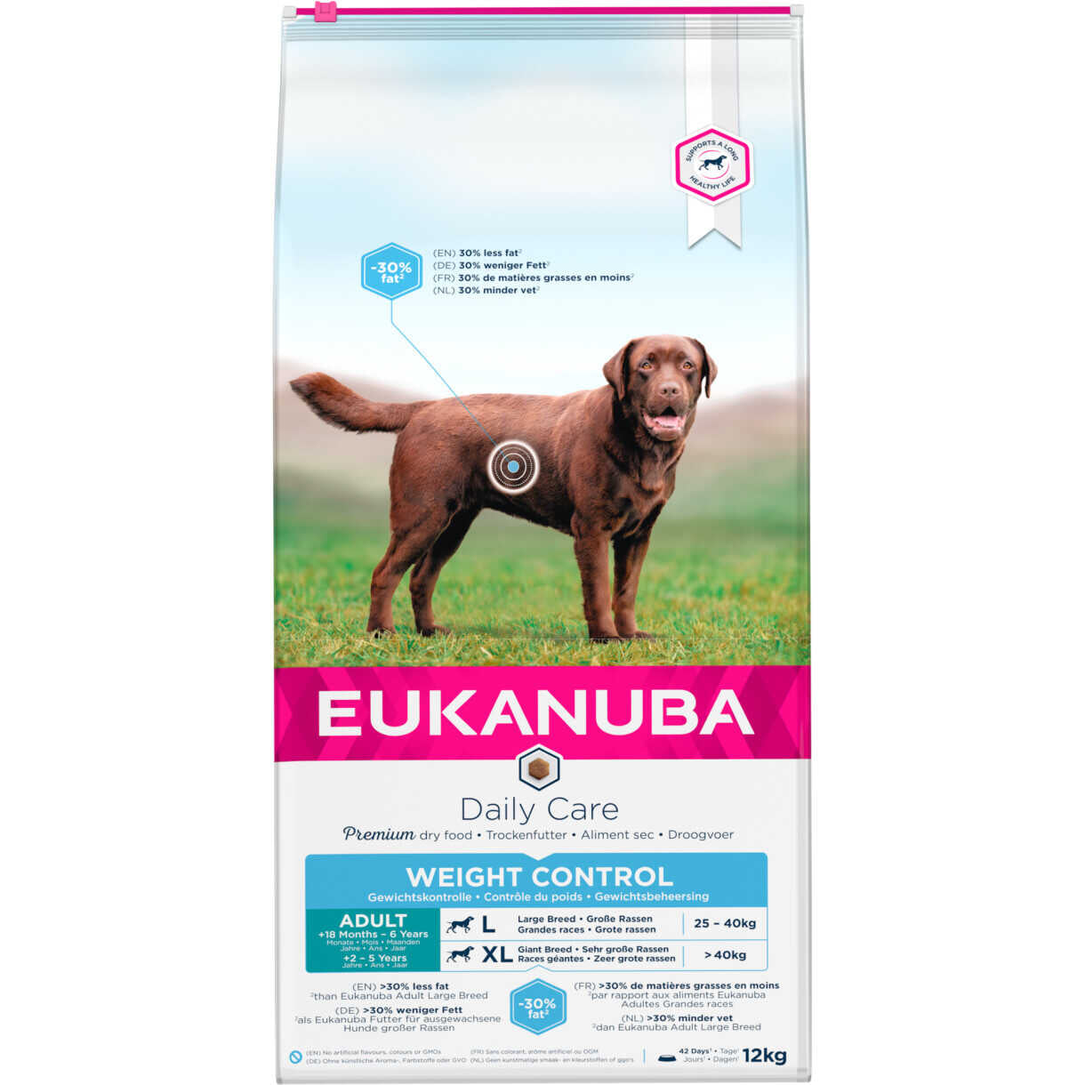 12 kg Eukanuba DailyCare Adult Große Rassen Gewichtskontrolle