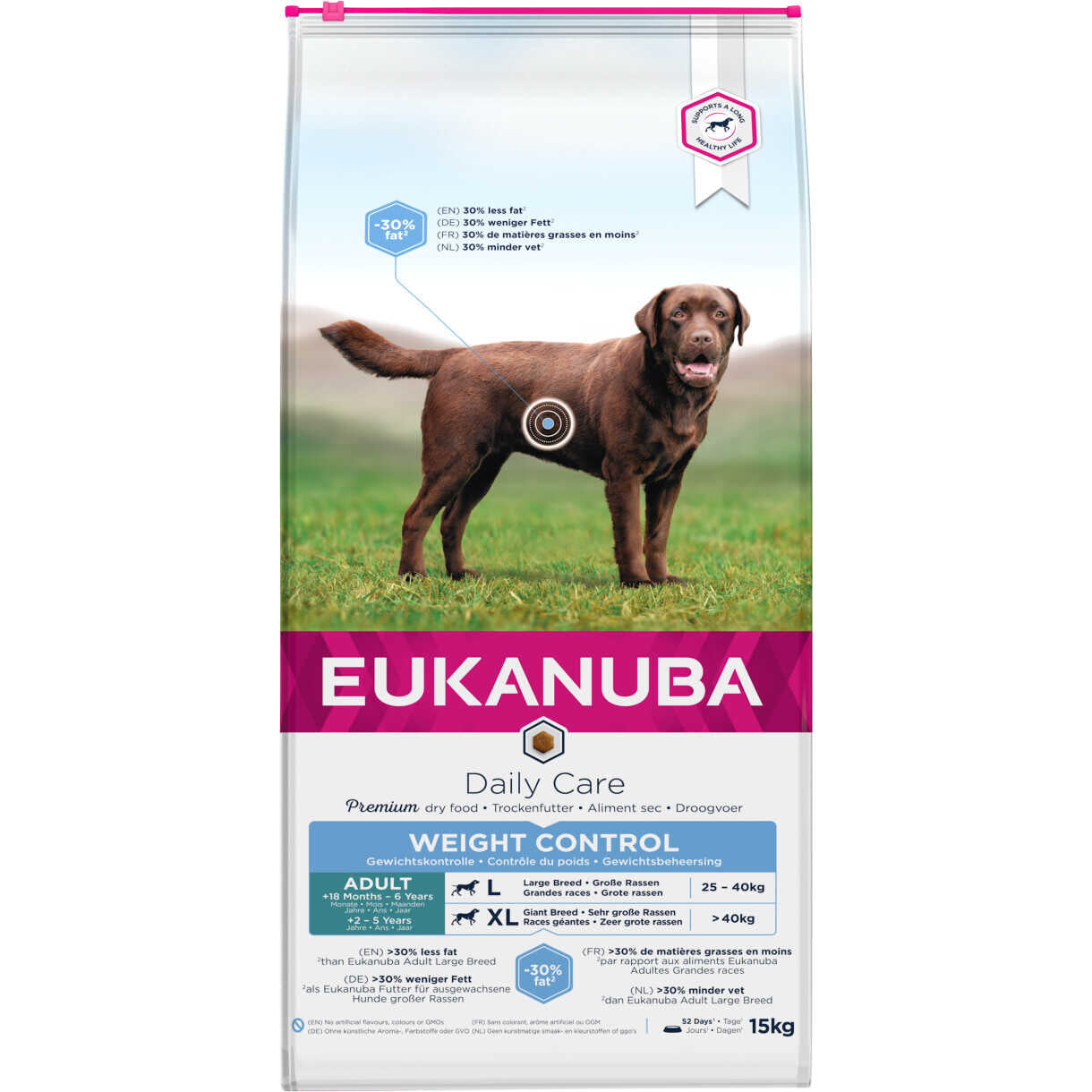 15 kg Eukanuba Daily care Hundefutter Erwachsene große Rassen light