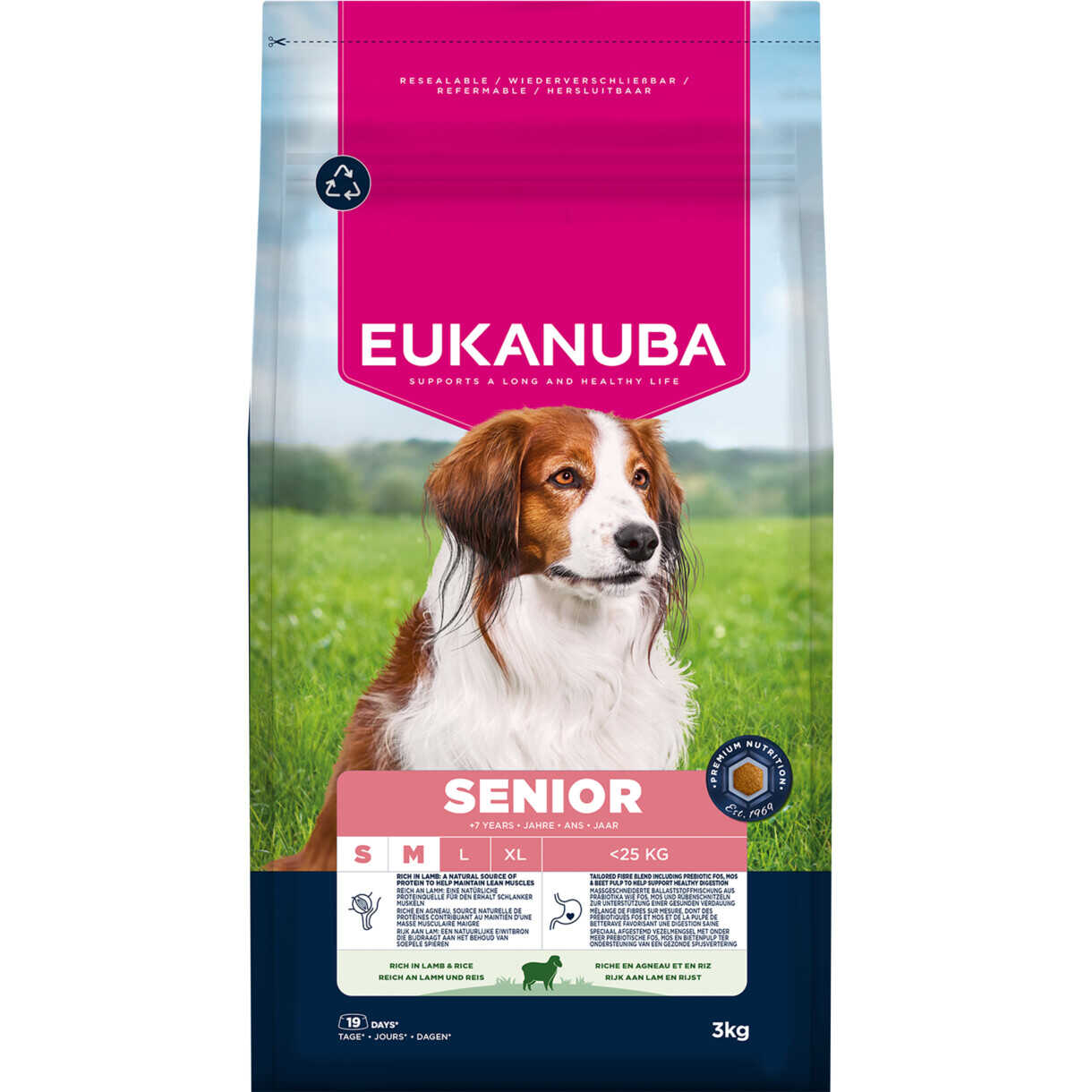 Eukanuba Adult und Senior Hundefutter mit Lamm und Reis