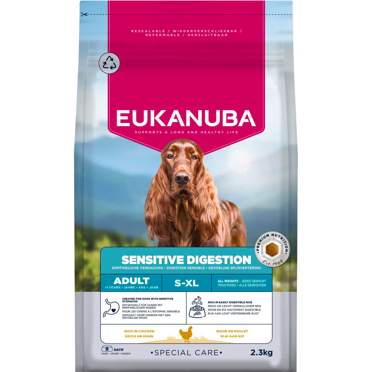 2,3 kg Eukanuba Special Care Hundefutter für Hunde mit empfindlichen Mägen