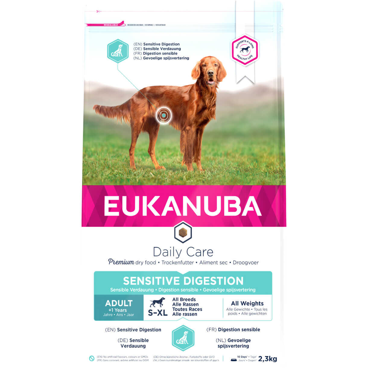 2,3 kg Eukanuba Daily Care Hundefutter für Hunde mit empfindlichen Mägen