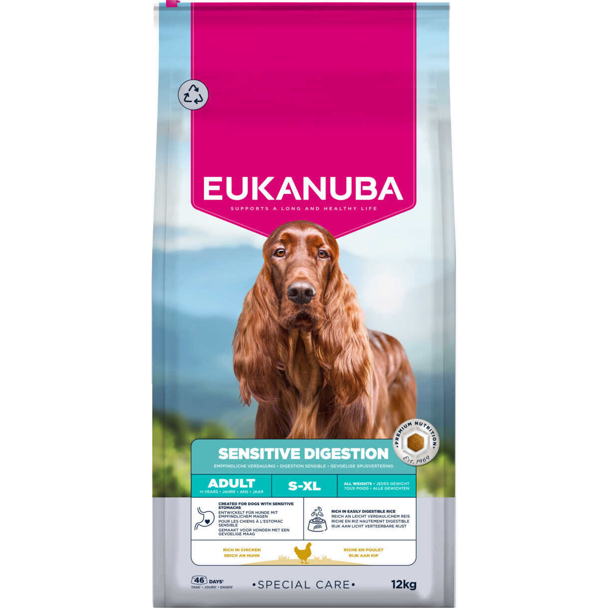 12 kg Eukanuba Special Care Hundefutter für Hunde mit empfindlichen Mägen