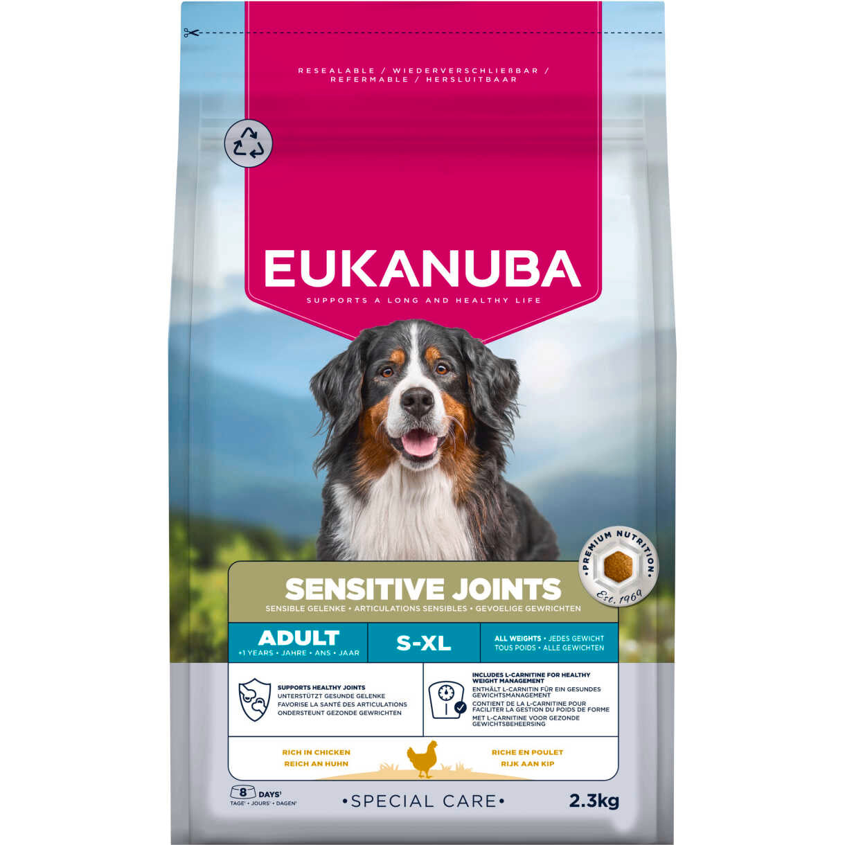 2,3 kg Eukanuba Special Care Hundefutter Sensitive Joints