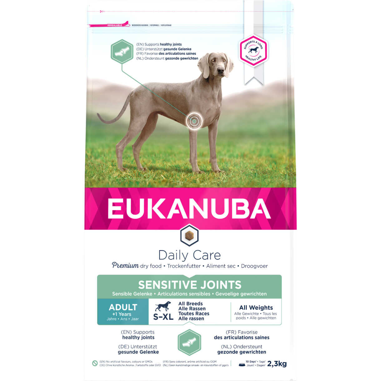 2,3 kg Eukanuba DailyCare Hundefutter Sensitive Joints