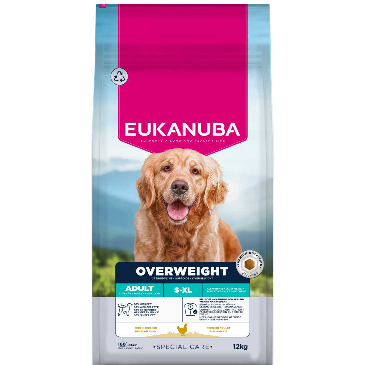 12 kg Eukanuba Special Care Hundefutter Übergewichtig oder kastriert